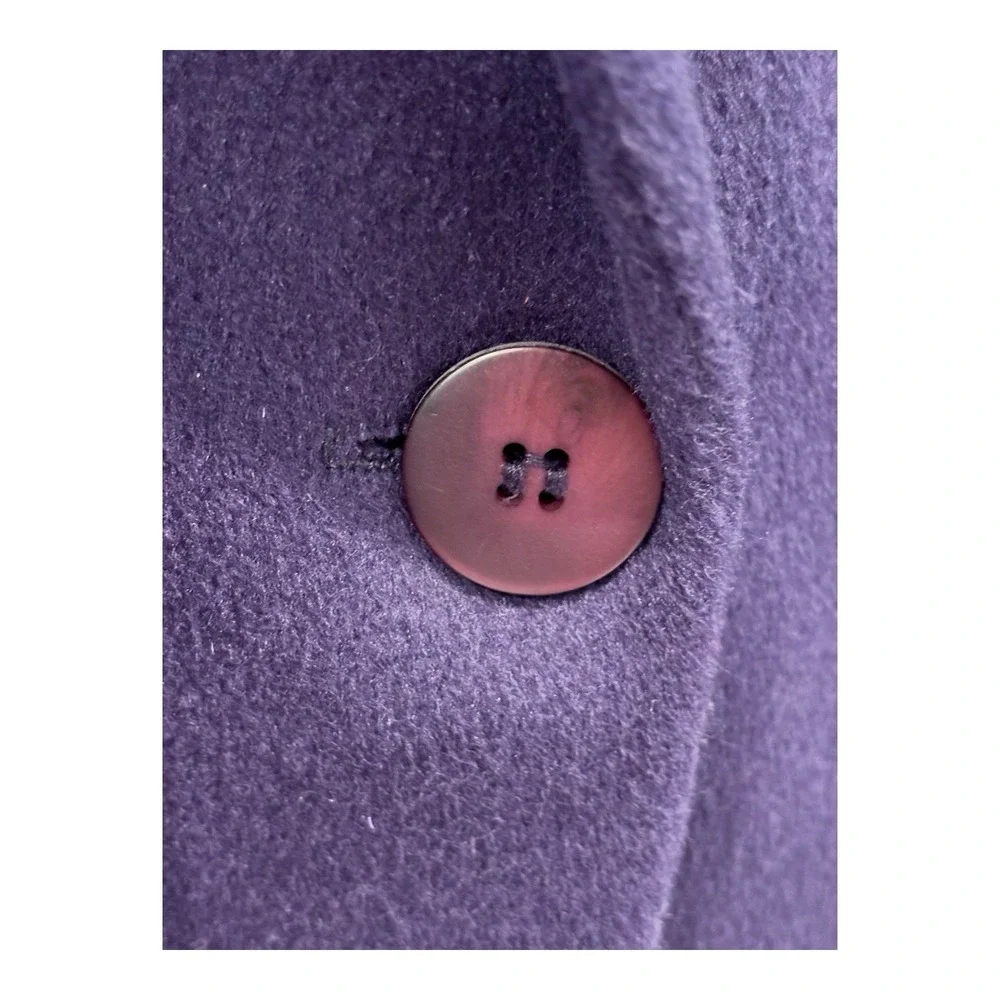 Vtg Paul et Duffier Coat Womens 14 Purple Jewel Tone Soft Wool Blend Lined‎ USA